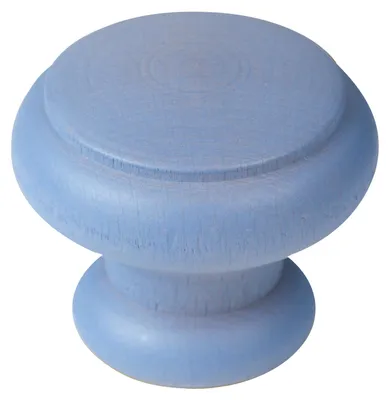 Obrázek produktu pro Dřevěné úchytky na nábytek, průměr 40 mm, modré, sada 36 kusů