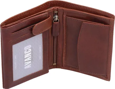 Produktbild von Kombibörse mit 10 Kartenfächern, braun, echt Leder