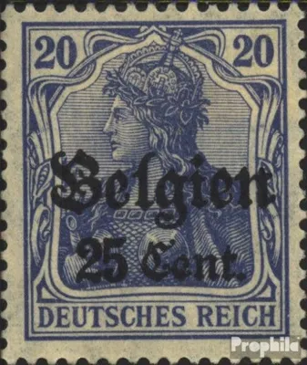 Produktbild von Briefmarken Dt. Landespost in Belgien 1916 Mi 18 postfrisch Germania