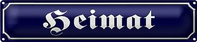 Produktbild von Blechschild Straßenschild 46x10cm Heimat Dekoration