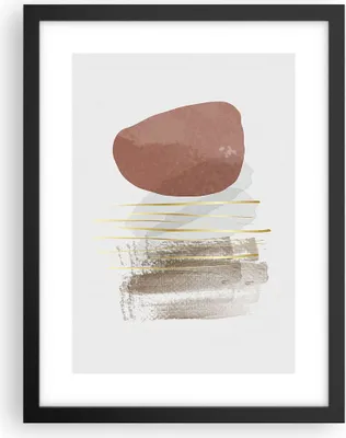 Produktbild von Gerahmtes Poster - Schwarzer Rahmen - Abstraktion Boho Stück - 30x40 cm - Wand Bild - Wanddeko - Wandbilder - Kunstposter - Wandposter - Bilderrahmen - Bilder - Kunstdruck - P2BPA30x40-4811