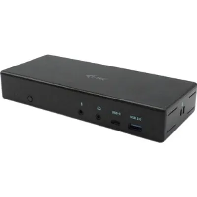 Produktbild von i-tec USB-C Quattro Display Docking Station with Power Delivery 85 W, Kabelgebunden, USB 3.2 Gen 1 (3.1 Gen 1) Type-C, 85 W, 3,5 mm, 10,100,1000 Mbit/s, Schwarz