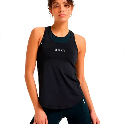 Zdjęcie produktu dla Roxy Bold Moves 2.0 - Damska koszulka bez rękawów z siateczki, kolor czarny, rozmiar XS