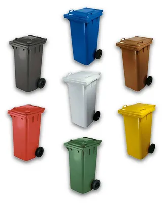 Image de Poubelle de tri sélectif 120 litres - Couleur verte