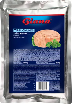 Obrázok produktu pre Kúsky tuniaka Giana v slanom náleve, 1 kg