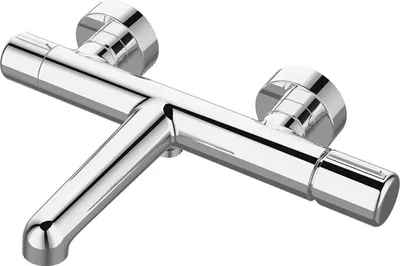 Immagine prodotto di Miscelatore da bagno di design per montaggio a parete senza set doccia cromo