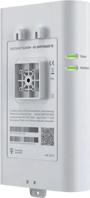 Produktbild von Telekom 5G-Empfänger TE Weiss, 5G/LTE, Intern, Weiß, 550 g, 40 mm, 190 mm