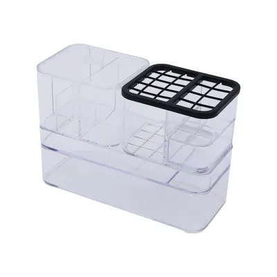 Obrázek produktu pro Úložné boxy Kosmetický organizér Držák šperků Přenosný organizér make-upu Transparentní kosmetický box