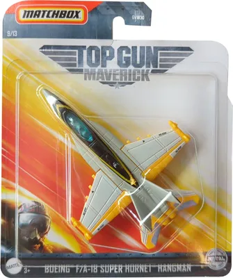 Produktbild von Mattel Matchbox Skybusters GVW39 Top Gun Maverick Modellflugzeug Boeing F/A-18 Super Hornet Hangman Kampfflieger Modell mehrfarbig