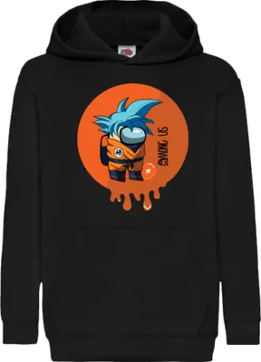 Immagine prodotto di Felpe con cappuccio per bambini Dragon Anime Manga Ball Z Goku 30, 5-6 Jahr - 116 / Noir