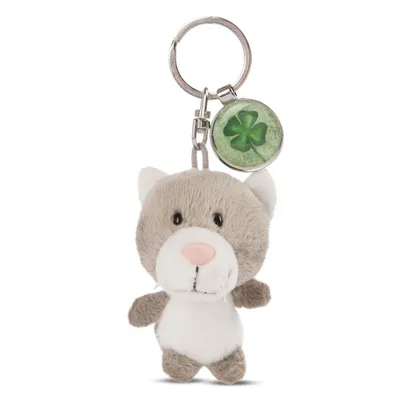 Produktbild von NICI Messenger Katze Schlüsselanhänger, mit Anhänger Lieblingsmensch, Schlüssel Anhänger, Glücksbringer, 7 cm, 47530
