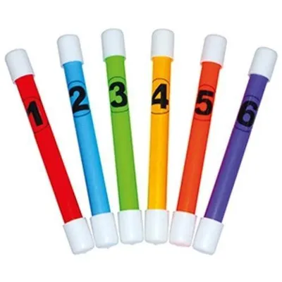 Produktbild von Tauchstäbe 6er-Set, bunt, Zahlen | Tauchstab | Tauchhilfe | Schwimmen