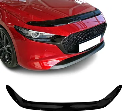 Image de Deflecteurs d'air capot de voiture pour Mazda 3 2019-2025 Break Acrylique Noir