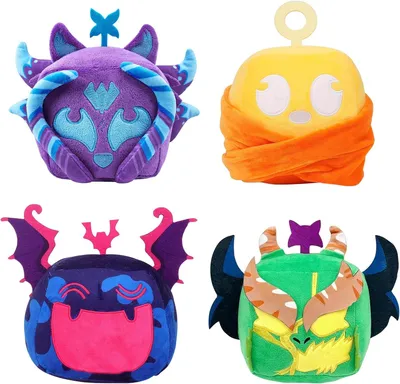Image de Ensemble de 4 peluches, 15 cm, peluches doux et câlins, pour les fans