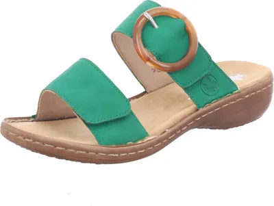 Immagine prodotto di Rieker donna mulo a due cinturini con fibbia grande 60894, misura:41 EU, colore:Verde
