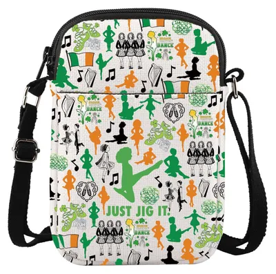 Image de Omgoods - Sacs bandoulière pour danseurs irlandais, avec des designs uniques