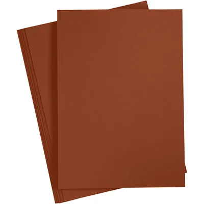 Produktbild von Karton, farbig, A4, Blatt 210x297 mm, 180 g, Dunkelbraun, 20 Bl./ 1 Pck