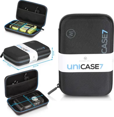 Produktbild von Wicked Chili Case für tragbares DAB+ Radio kompatibel mit TechniSAT DIGITRADIO 1, NORDMENDE Transita 100, VIOLA / 2 / 3, TECHNIRADIO RDR DAB UKW FM Akku-Radio Schutz-Tasche (210 x 130 x 45mm) schwarz