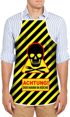Produktbild von Küchenschürze mit Motiv 'Der Mann in Küche'