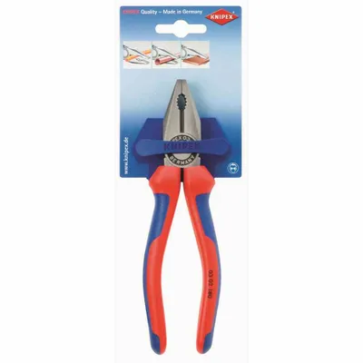 Produktbild von Knipex KP-0302180, Prüfzange, Stahl, Blau, Rot, 54 mm, 180 mm, 21 mm