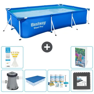 Zdjęcie produktu dla Bestway Steel Pro, prostokątny basen - 300x201x66 cm - 5-częściowy, model S238