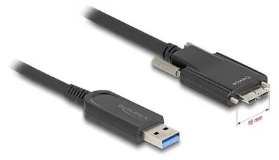 Obrázok produktu pre DeLOCK 83211, 5 m, USB A, Micro-USB B, USB 3.2 Gen 2 (3.1 Gen 2), 10 Gbit/s, Čierna