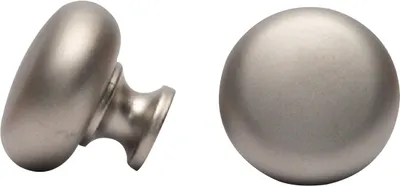 Produktbild von Möbelknopf Schubladenknopf Möbelknauf Knopf aus Metall nickel matt Höhe 27mm