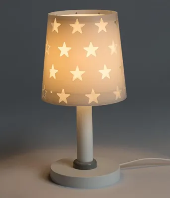 Zdjęcie produktu dla Lampka stołowa Stars - Gwiazdy dla dzieci szara
