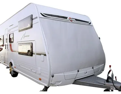 Produktbild von HINDERMANN Thermoschutzplane 8987-2410 Wohnwagen Bug 200 x 150 cm hellgrau