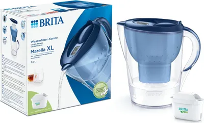 Produktbild von Brita Wasserfilter-Kanne Marella XL blau 3,5L inkl. MX Pro Kartusche (1er Pack)