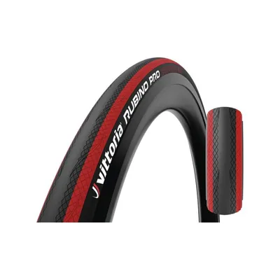Image de Vittoria Rubino Pro 700x25c (25-622) pliant noir-rouge 11A00137