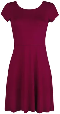 Produktbild von Black Premium by EMP Damen rotes Kleid mit Rückenausschnitt und dekorativer Schnürung L
