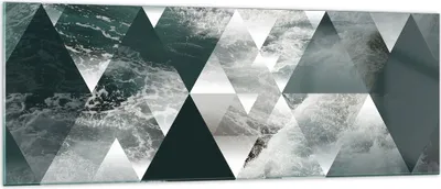 Produktbild von Bilder auf glas - Abstraktion modern - 140x50cm - Glasbilder - Wandbilder - Kunstdruck - zum Aufhängen bereit - Wanddekoration aus Glas - Glas Bilder - Wandbild auf Glas - Einteilig - GAB140x50-3421