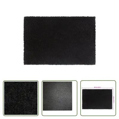 Produktbild von The Living Store Fußmatte Schwarz 40x60 cm Kokosfaser Getuftet