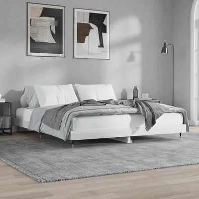 Produktbild von Bettgestell Hochglanz-Weiß 140x200 cm Holzwerkstoff , Klassische Betten Design 2024