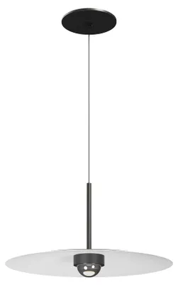 Produktbild von LED-Einbaupendelleuchte HAT 8W 2700K Schwarz Matt: Modernes und elegantes Design für die Innenbeleuchtung mit integriertem warmweißem Licht.