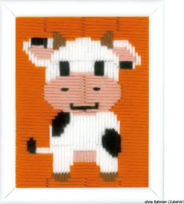 Produktbild von Vervaco Stickset "Kuh", Kreuzstich-Motiv