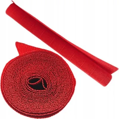 Productafbeelding van Krepppapier, rood, 50x250 cm, 1 stuk.
