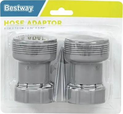 Immagine prodotto di Adattatore per tubo flessibile 38 mm - 32 mm, confezione doppia