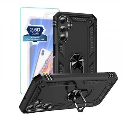 Produktbild von Armor Hülle Für Samsung Galaxy A Serie - Farbe: Schwarz + 9H Displayglas - Modellkompatibilität: Für Samsung Galaxy A25 5G
