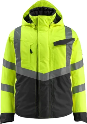 Produktbild von Mascot SAFE SUPREME Warnwinterjacke wasserdicht Klasse 3 Hastings 15535 Gr. S hi-vis gelb/schwarz