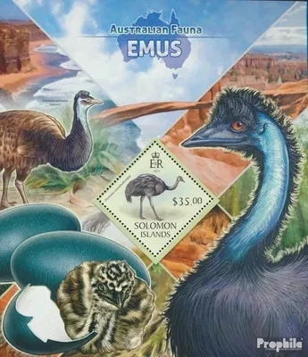 Produktbild von Briefmarken Salomoninseln 2013 Mi Block 174 (kompl. Ausg.) postfrisch Emus