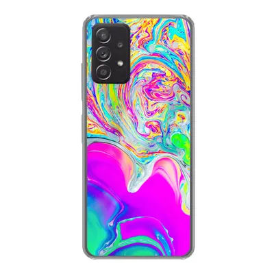 Produktbild von MuchoWow® Handyhülle Schutzhülle Hülle für Samsung galaxy a73 Kunst - Farben - Psychedelisch Silikon Softcase Handy Hülle - Handyhülle