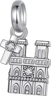 Image de Charms Pandora : pendentif Cathédrale Notre-Dame, argent 925, Trusky Charms