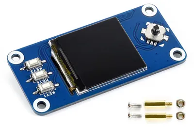 Immagine prodotto di Scheda display LCD da 1,3 pollici per Raspberry Pi 4B/3B+/3B/2B/Zero W di Waveshare, schermo IPS a 240x240 con 65.000 colori RGB, interfaccia SPI, con 1 joystick e 3 pulsanti