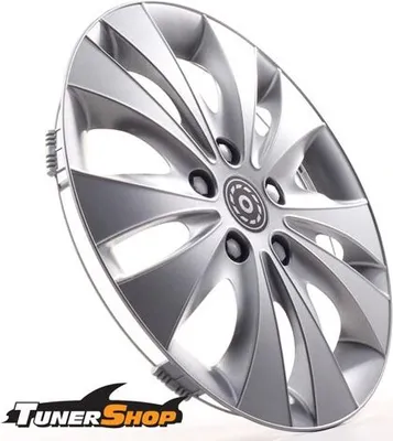 Obrázok produktu pre 4 kryty kolies Tunershop 15 palcov Storm silver kompatibilné s Chrysler Fiat Lada Mercedes Peugeot Smart VW