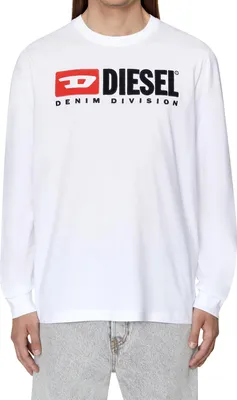 Produktbild von Diesel Herren Langarmshirt "T-Just-Ls-Division Maglietta Weiß 100