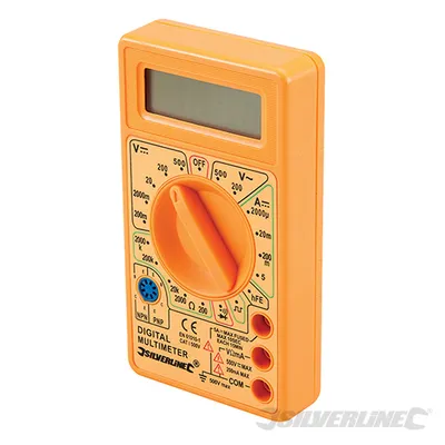 Image de Silverline Multimètre numérique AC et DC