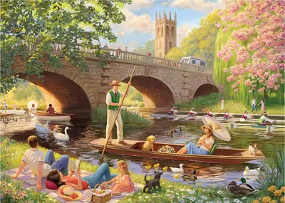 Produktbild von Falcon de luxe Falcon - Boating On The River (1000 Teile), 1000 Stück(e), Menschen, 12 Jahr(e)