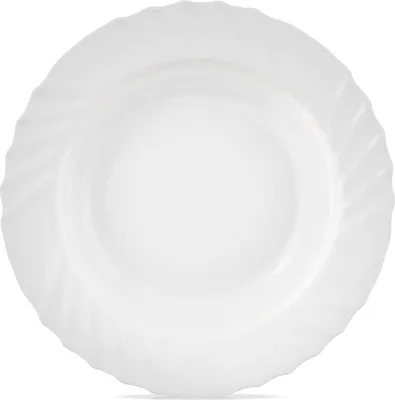 Obrázok produktu pre Orion hlboký sklenený tanier biely LUNA 22,5 cm 350 ml